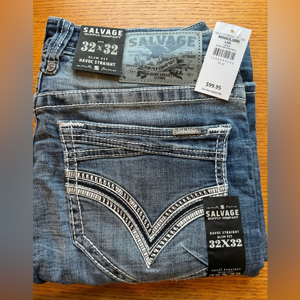 Buckle👖Havoc Straight Stretch Mens Jean Color-Larissa NWT by Salvage Sup…